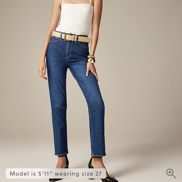 J.Crew High Rise Straight Jean in 1996 semi stretch 25 - Picture 2 of 5